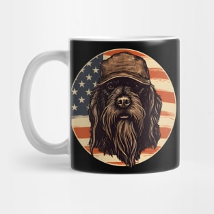 Patriotic Briard Mug